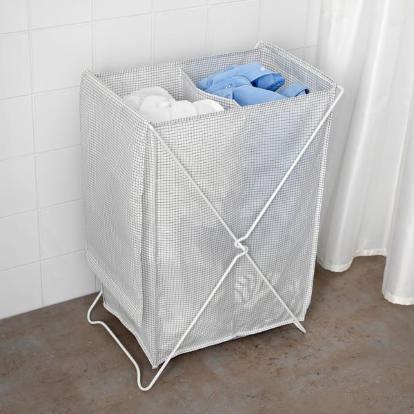 Torkis White Grey Laundry Basket Ikea