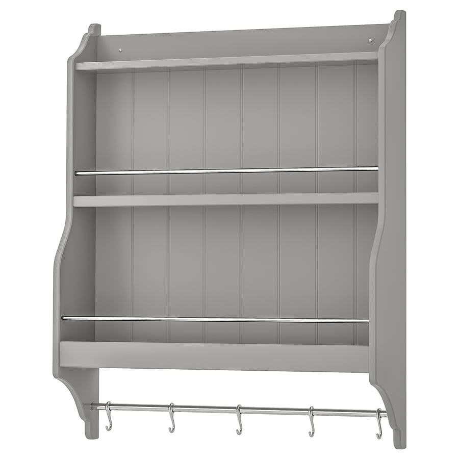 TORNVIKEN grey, Plate shelf IKEA
