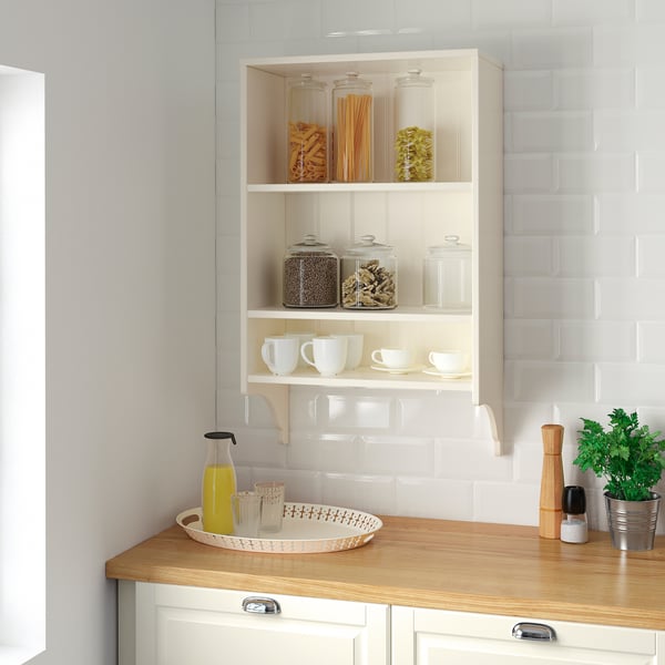 TORNVIKEN Wall shelf, off-white, 60x100 cm
