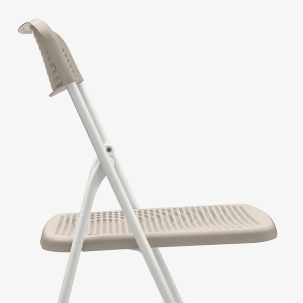 torparo foldable white beige chair in outdoor ikea