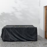 TOSTERÖ Cover for furniture set, dining set/black, 215x135 cm