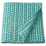 TRÄDSOVARE Bedspread, turquoise, 150x220 cm