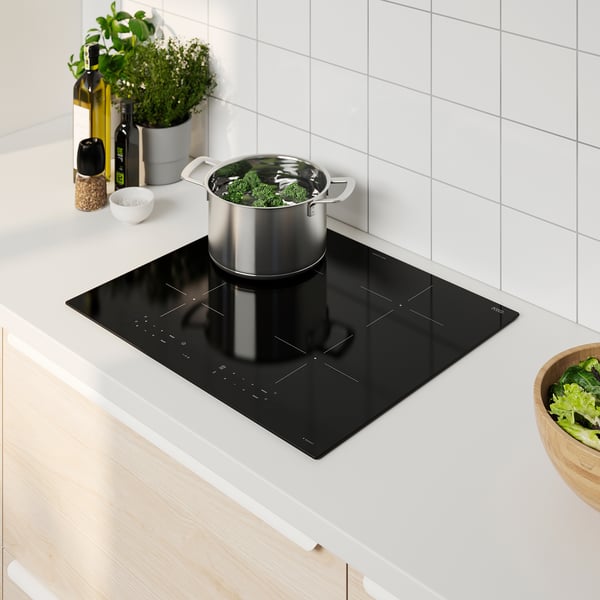 TREVLIG Induction hob, IKEA 300 black, 59 cm