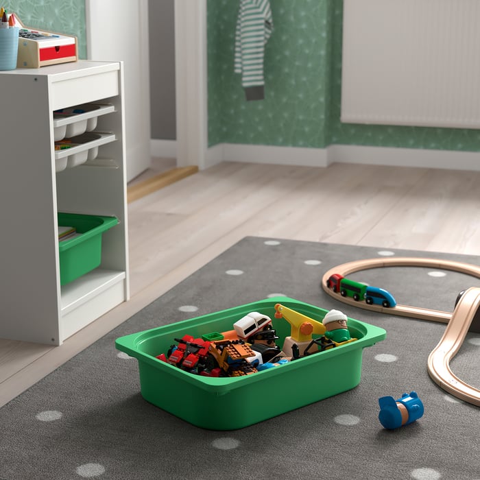 TROFAST storage box, green, 42x30x10 cm IKEA