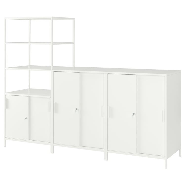 TROTTEN combination, white, 240x180 cm IKEA