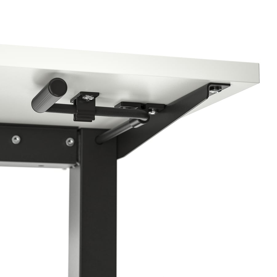 TROTTEN desk sit/stand, white/anthracite, 120x70 cm IKEA