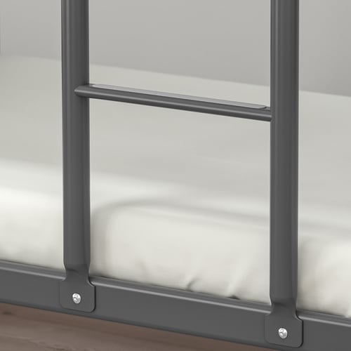 TUFFING bunk bed frame, dark grey, 90x200 cm IKEA