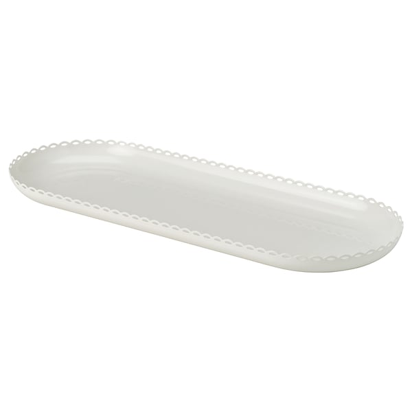 TURTURDUVA Candle dish, off-white, 45x17 cm
