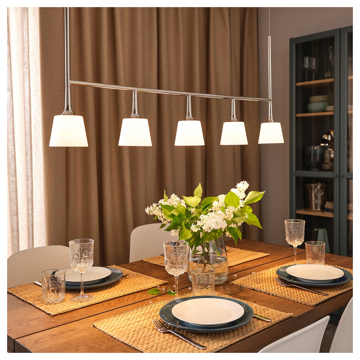TYBBLE LED pendant lamp with 5 lamps 