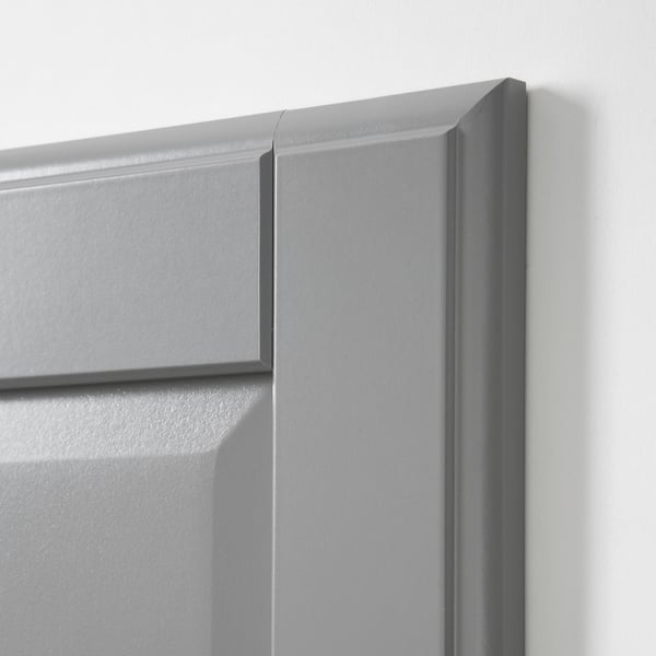 TYSSEDAL Door with hinges, grey, 50x195 cm