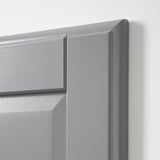 TYSSEDAL Door with hinges, grey, 50x195 cm