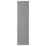 TYSSEDAL Door with hinges, grey, 50x195 cm