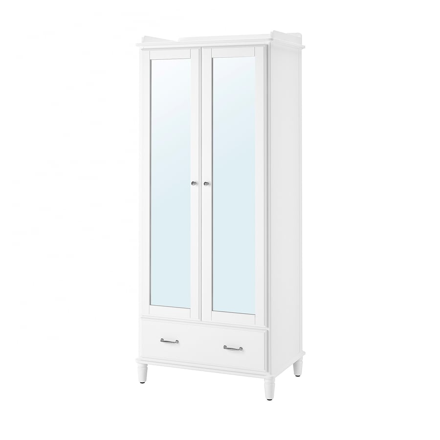 TYSSEDAL white, mirror glass, Wardrobe, 88x58x208 cm IKEA