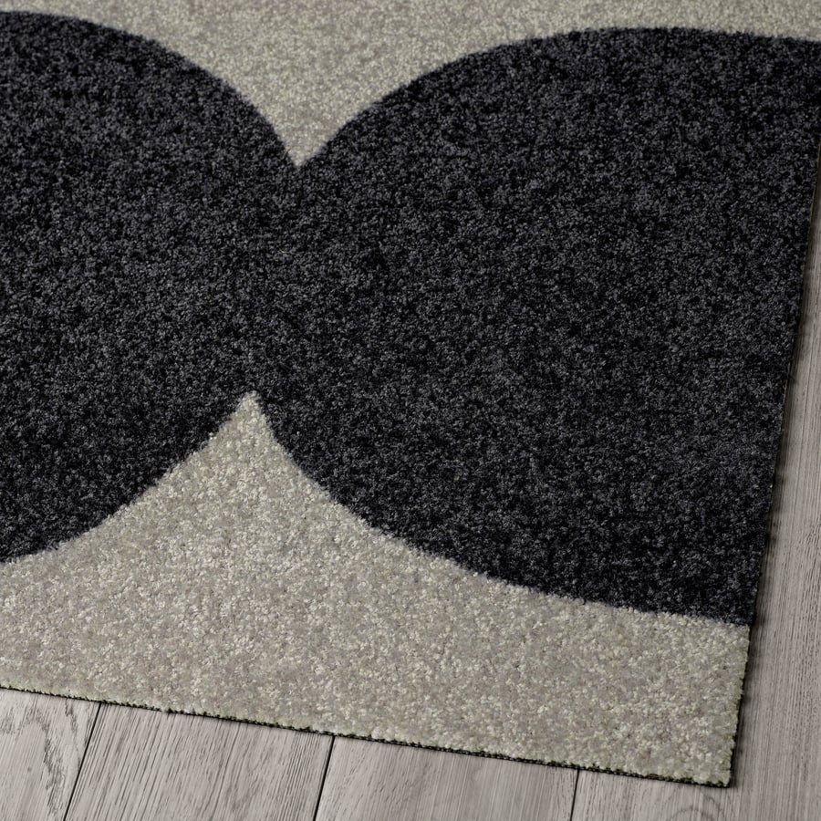 UDBYHÖJ Door mat, beige/black, 40x60 cm IKEA
