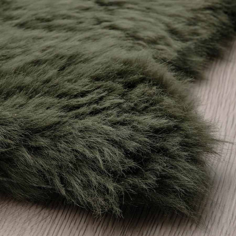ULLERSLEV Sheepskin, dark green, 70 cm IKEA