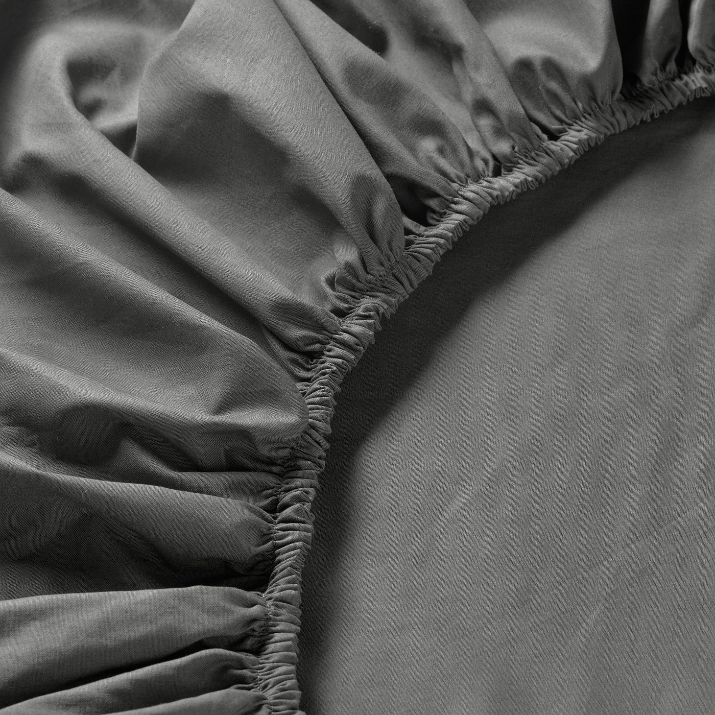 IKEA - ULLVIDE Fitted Sheet, Grey, Super King