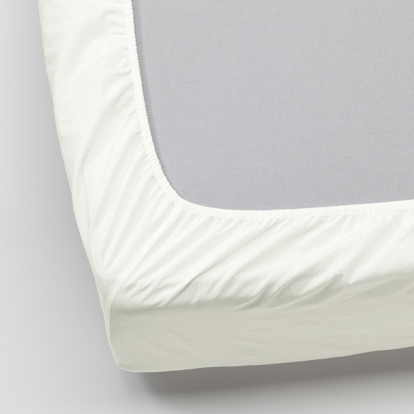 IKEA - ULLVIDE Fitted Sheet, White, Single