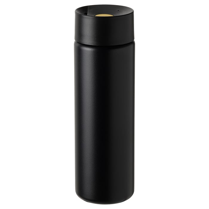 UNDERSÖKA insulated travel mug, black, 0.4 l IKEA