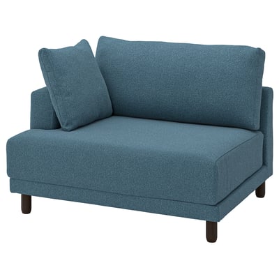 UPPÅKRA 1.5-seat module, with armrest left/Axvall dark grey-blue