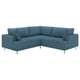 UPPÅKRA Modular corner sofa, 3-seat, Axvall dark grey-blue