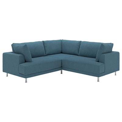 UPPÅKRA Modular corner sofa, 3-seat, Axvall dark grey-blue