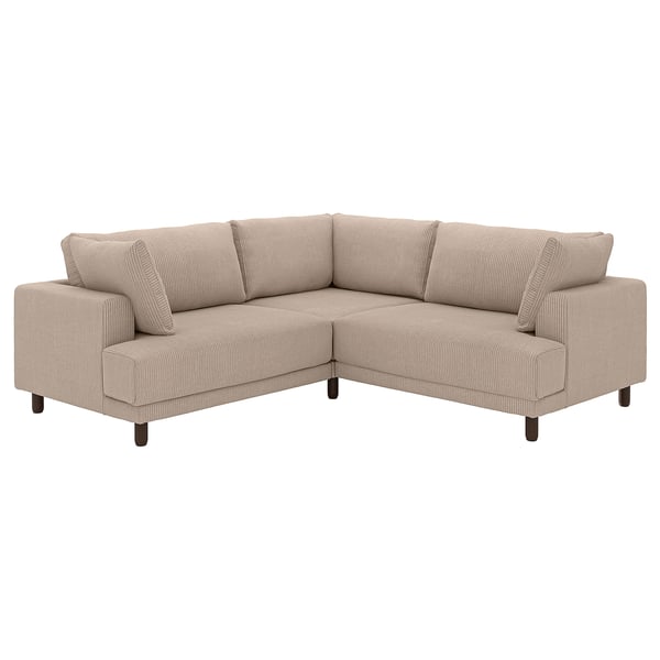 UPPÅKRA Modular corner sofa, 3-seat, Samsala grey-beige