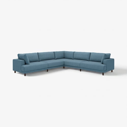 UPPÅKRA Modular corner sofa, 6 seat, Axvall dark grey-blue