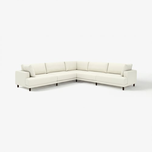 UPPÅKRA Modular corner sofa, 6 seat, Axvall off-white