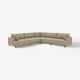 UPPÅKRA Modular corner sofa, 6 seat, Johanneshov brown-beige
