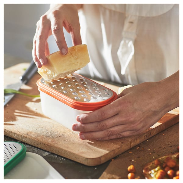 UPPFYLLD grater with container, set of 4, mixed colours - IKEA