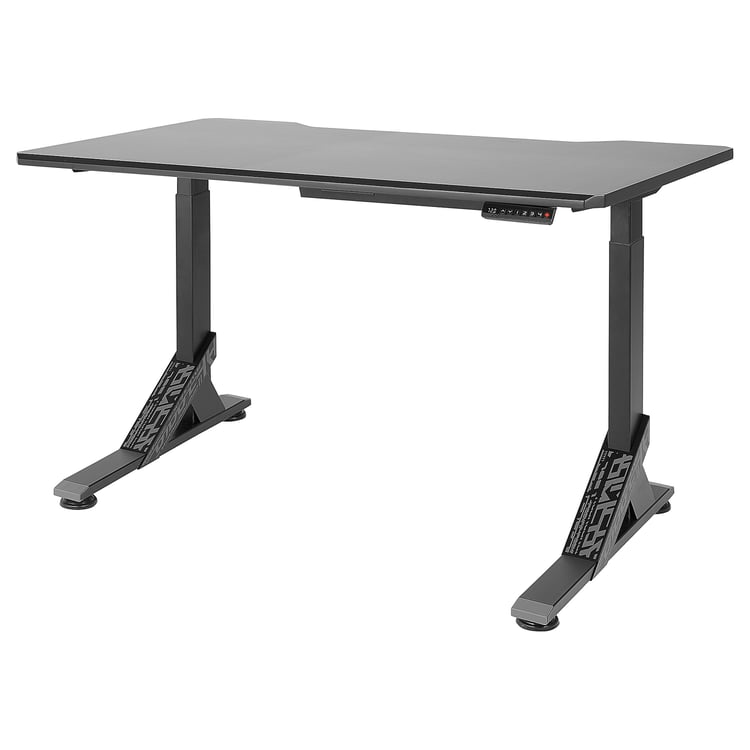 UPPSPEL gaming desk, black, 140x80 cm IKEA