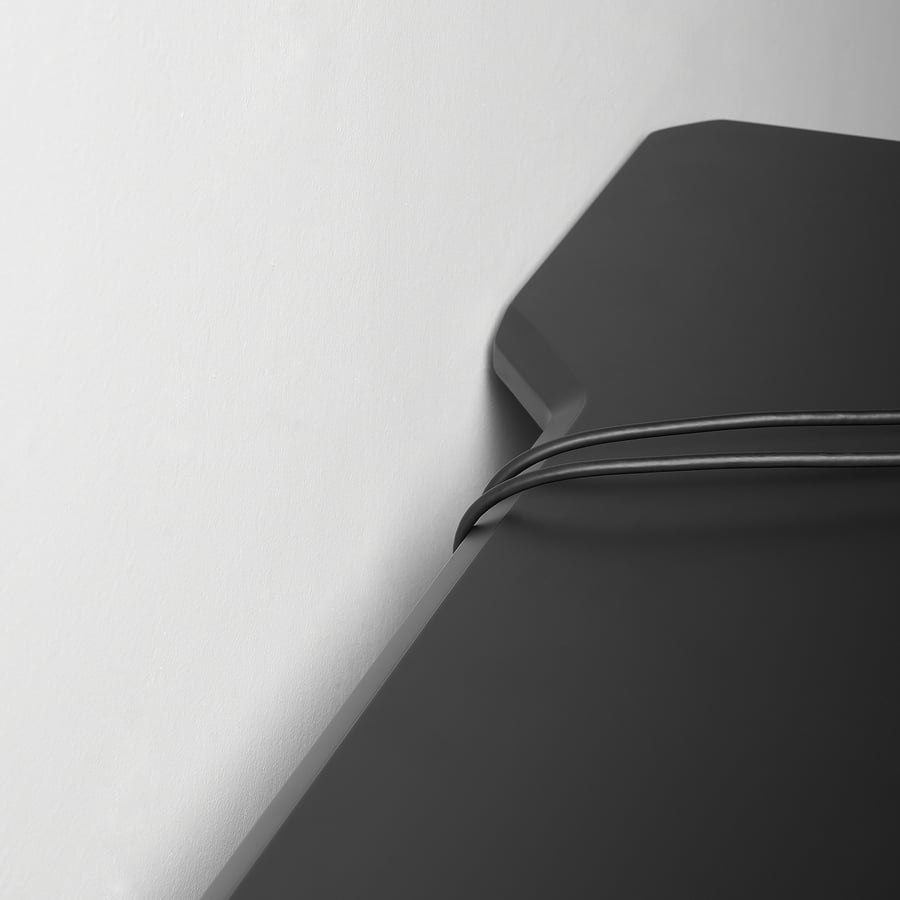 UPPSPEL table top, black, 140 cm IKEA