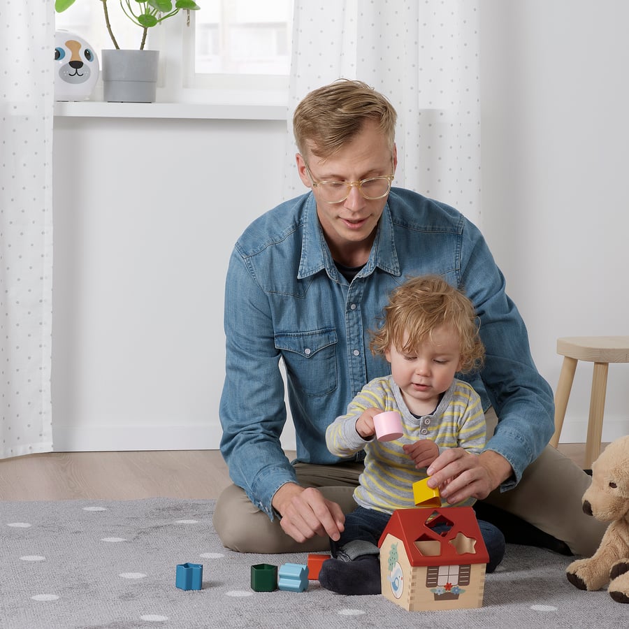 UPPSTÅ shape sorter, multicolour IKEA