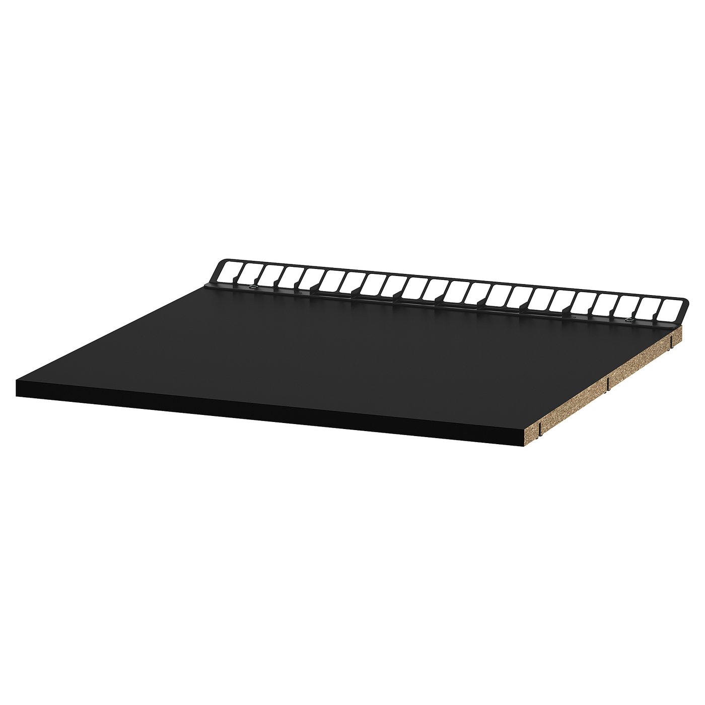 UTRUSTA Fixed ventilated shelf - black-grey 60x60 cm