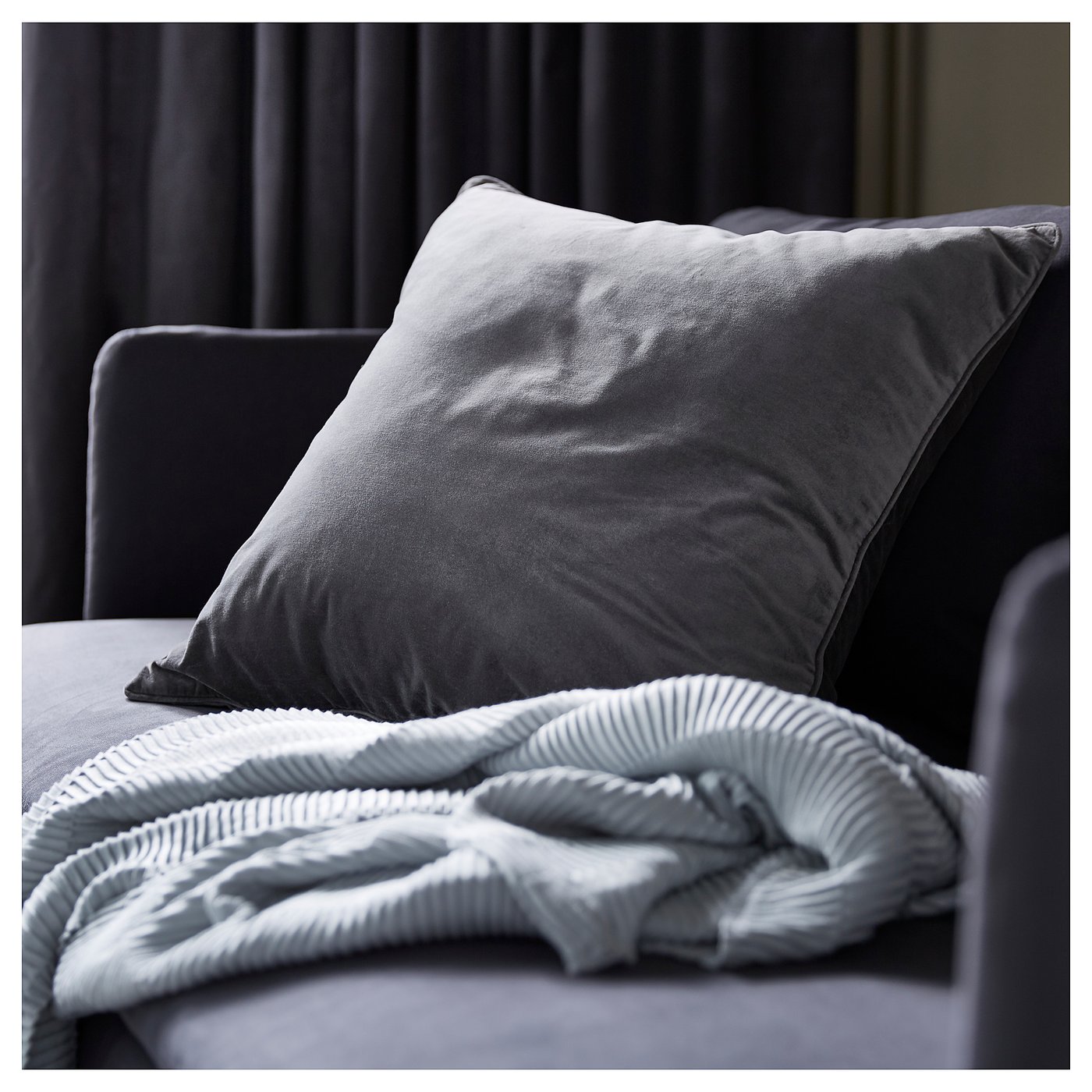 VÄGMÅLLA Throw light grey IKEA