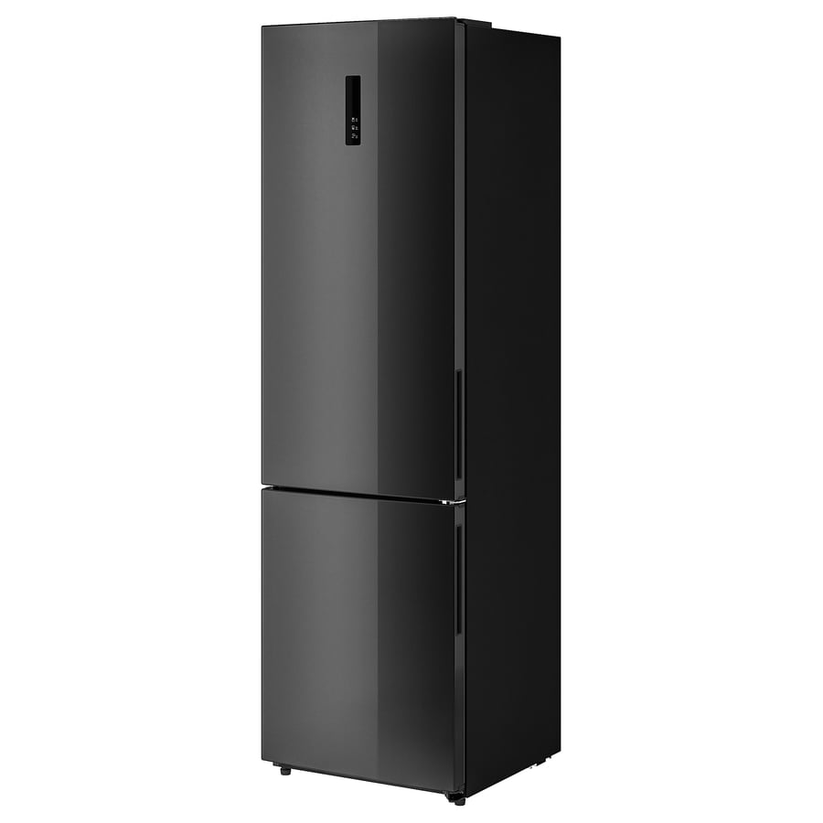 VÄLGÅNG Fridge/freezer IKEA 700 freestanding/black stainless steel
