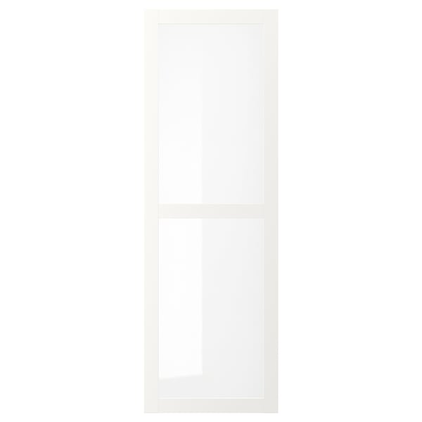 VÄRD Glass door, white, 60x180 cm