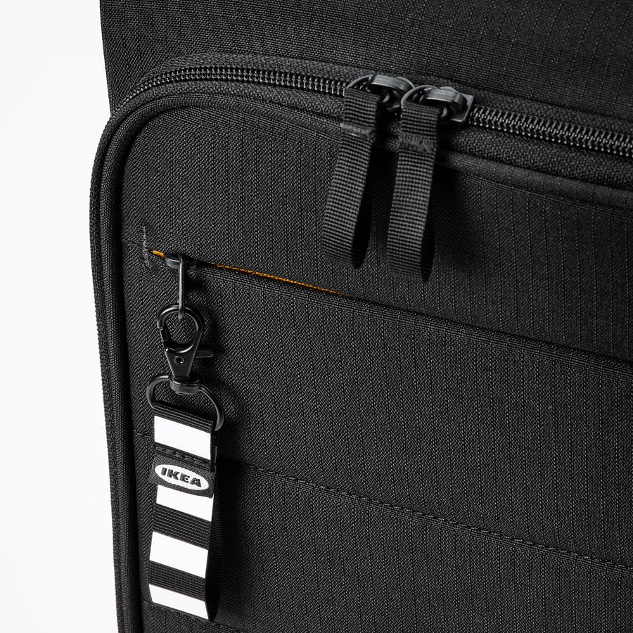 VÄRLDENS cabin bag on wheels, black, 34x20x54 cm/30 l IKEA