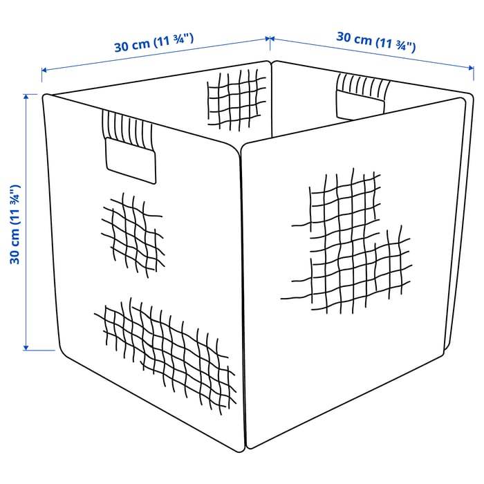 VÄXTHUS basket, beige, 30x30x30 cm IKEA