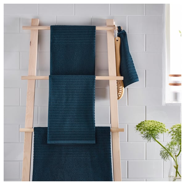 VÅGSJÖN dark blue, Bath sheet, 100x150 cm IKEA
