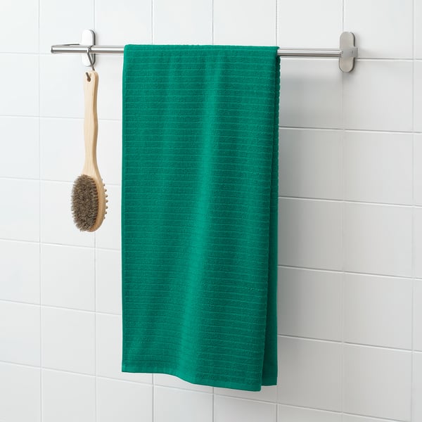 VÅGSJÖN dark green, Bath towel, 70x140 cm IKEA