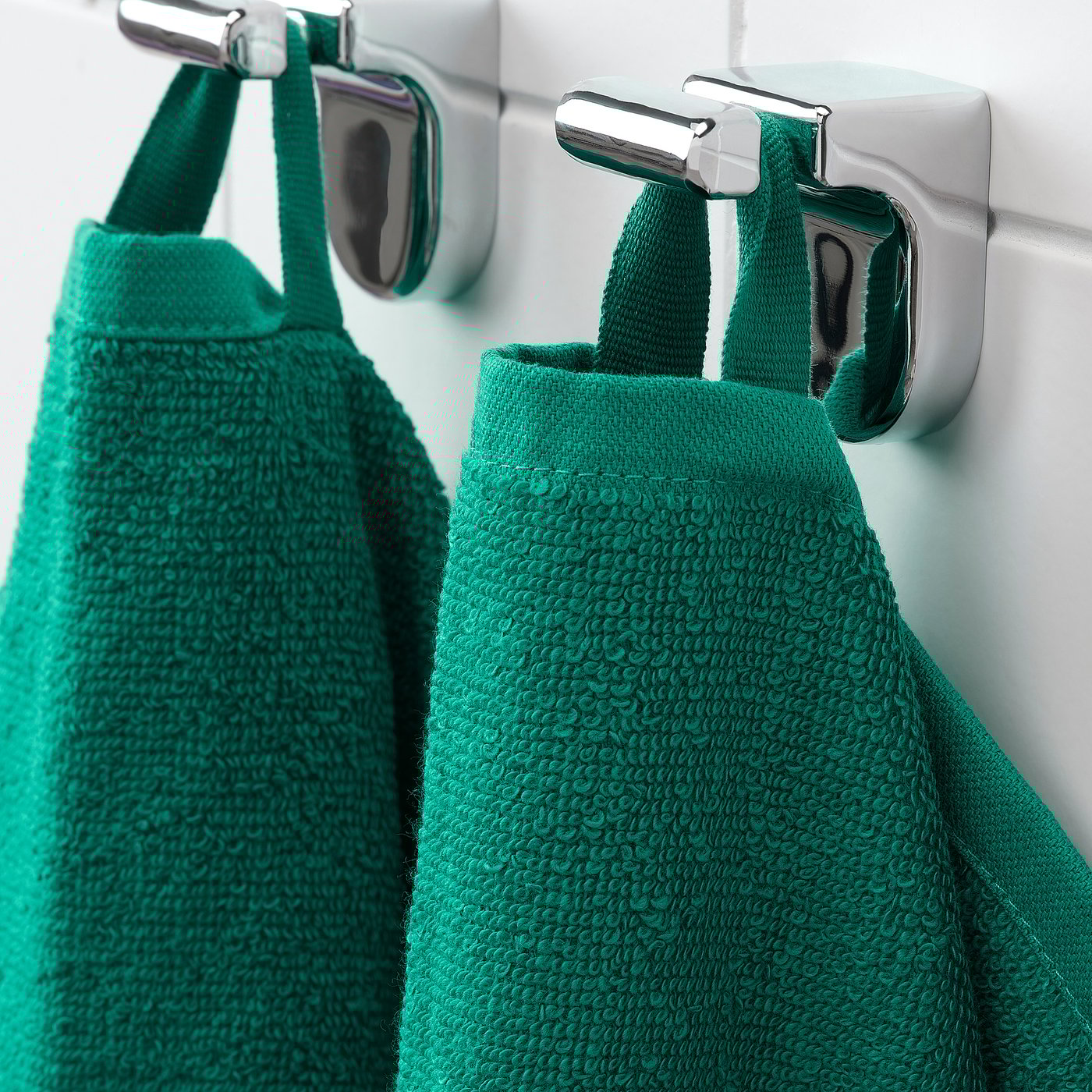 VÅGSJÖN dark green, Hand towel, 50x100 cm IKEA