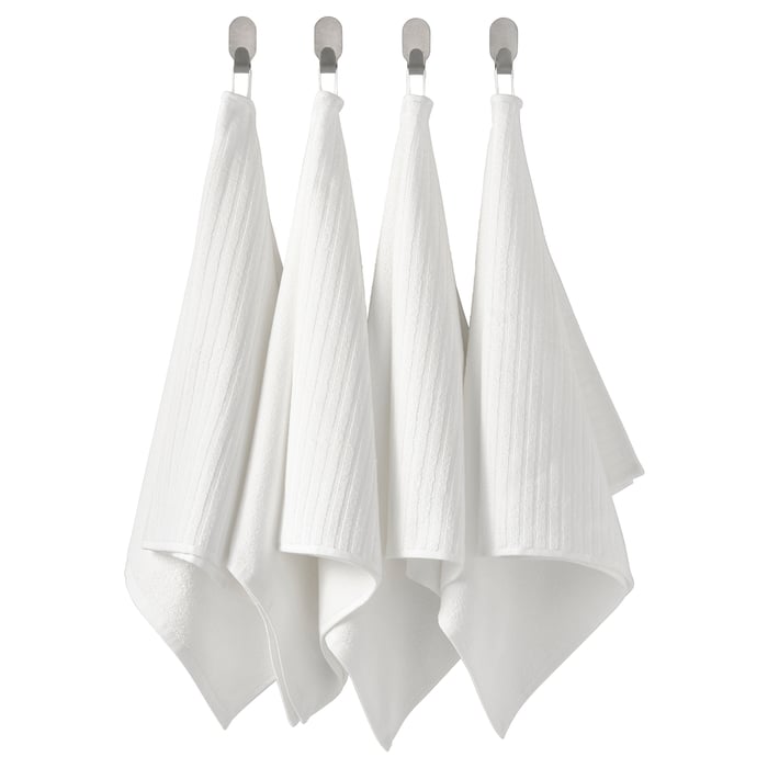 VÅGSJÖN White Hand Towel, Set of 4 IKEA