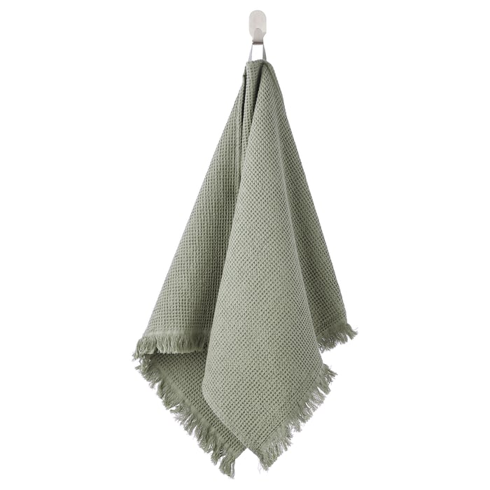 VALLASÅN Light Green Hand Towel, 50x100 cm IKEA