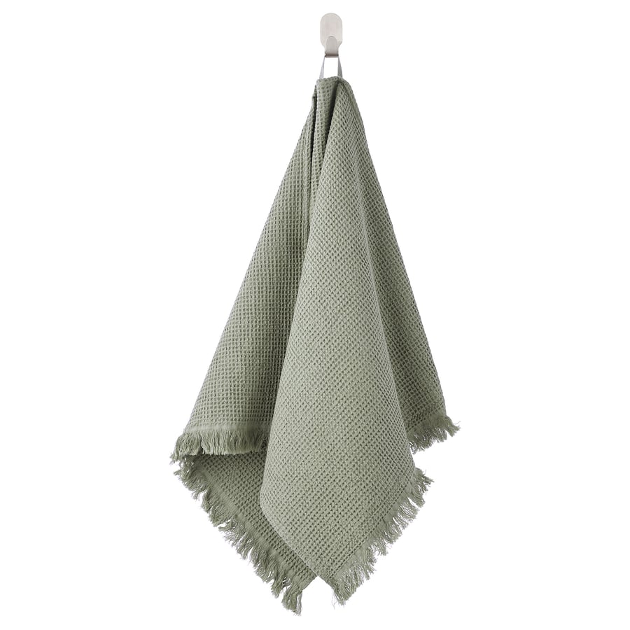 VALLASÅN Light Green Hand Towel, 50x100 cm IKEA