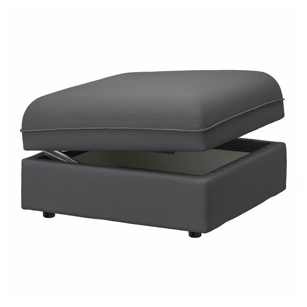 VALLENTUNA Seat module with storage, Kelinge anthracite - IKEA