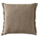 VALLKRASSING Cushion cover, light grey-brown, 50x50 cm