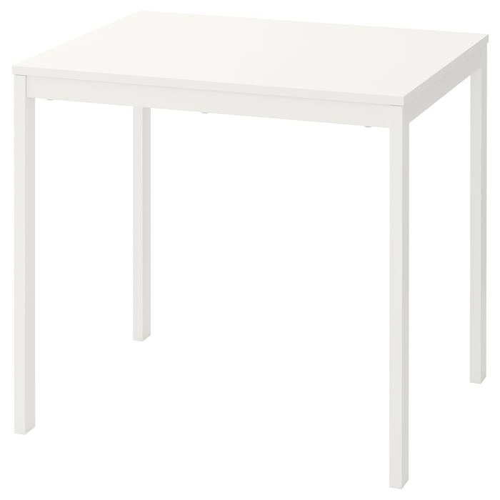 VANGSTA white, extendable dining table, Min. length 80 cm IKEA