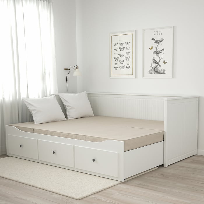 VANNAREID Beige, firm pocket sprung mattress, 80x200 cm IKEA