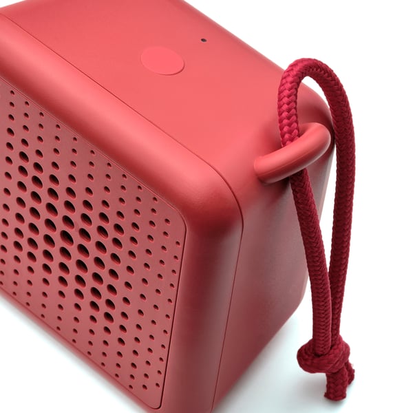 VAPPEBY red, small portable bluetooth speaker, waterproof IKEA